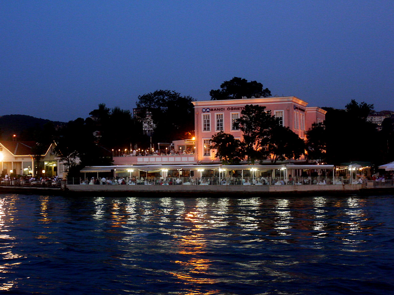 Bosphorus at night
